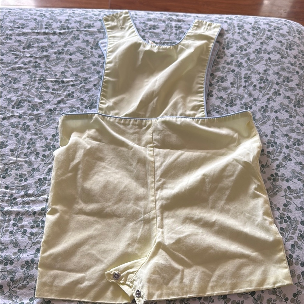 Beaufort Bonnet Company - toddler overalls w/ cloud & sun design 18 - 24 months - Picture 2 of 5